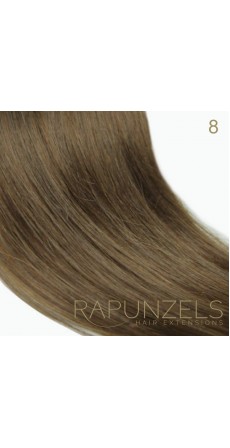 1 Gram 18" Micro Loop Colour #8 Light Golden Brown (25 Strands)